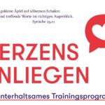 Herzensanliegen – Ein unterhaltsames Trainingsprogramm (rote Sprechblase mit Herz)